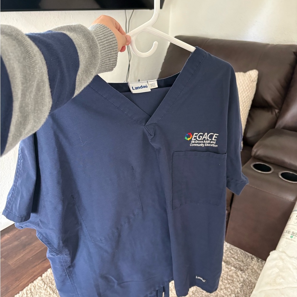 Landau Blue Kids V-Neck Top